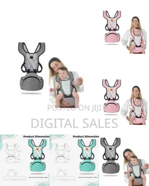Hands Free Baby Carrier Newborn to Toddler With Hip Seat.
