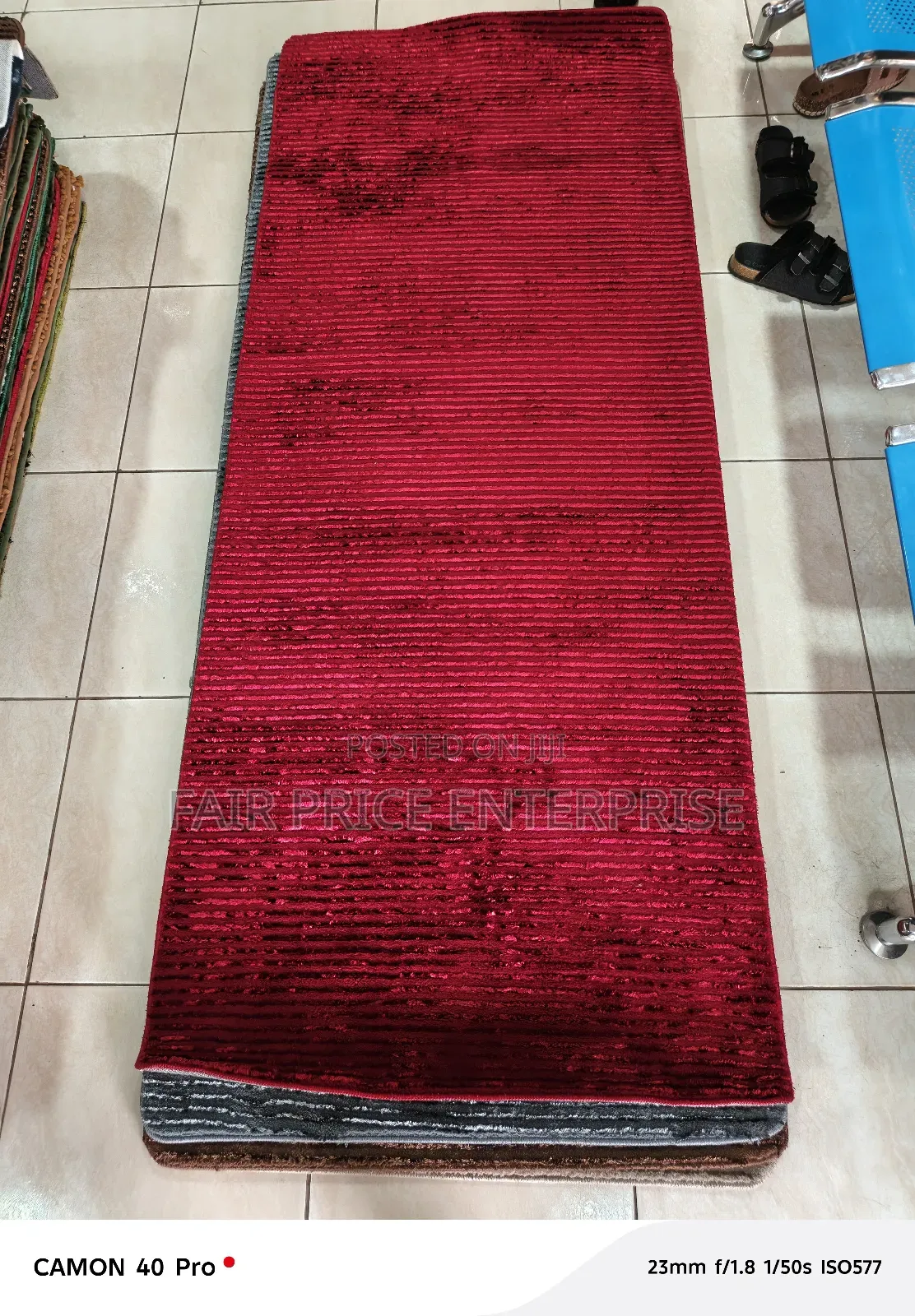 Original Modern Bedside Carpet. Maroon Color