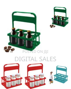 6-Holes Folding Bottle Holder Organizer Stand Bottle Display Cup .