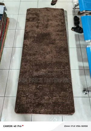 Classic Modern Bedside Carpets. Brown Color