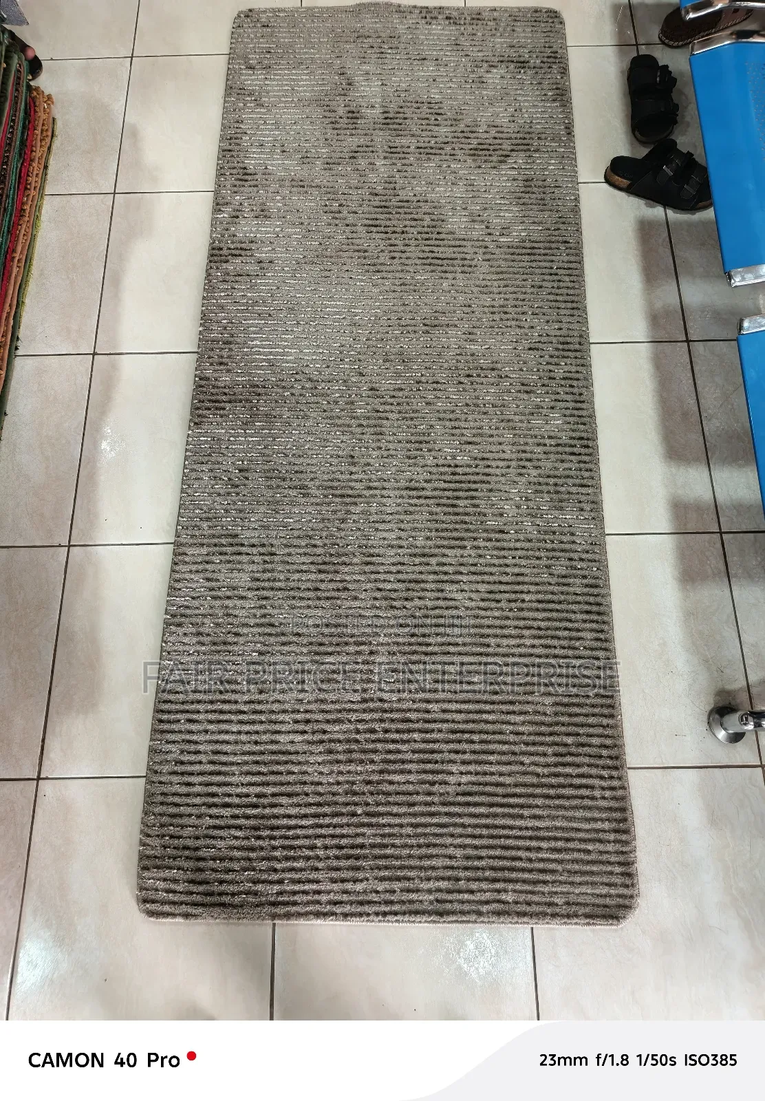 Original Modern Bedside Carpets. Gray Color
