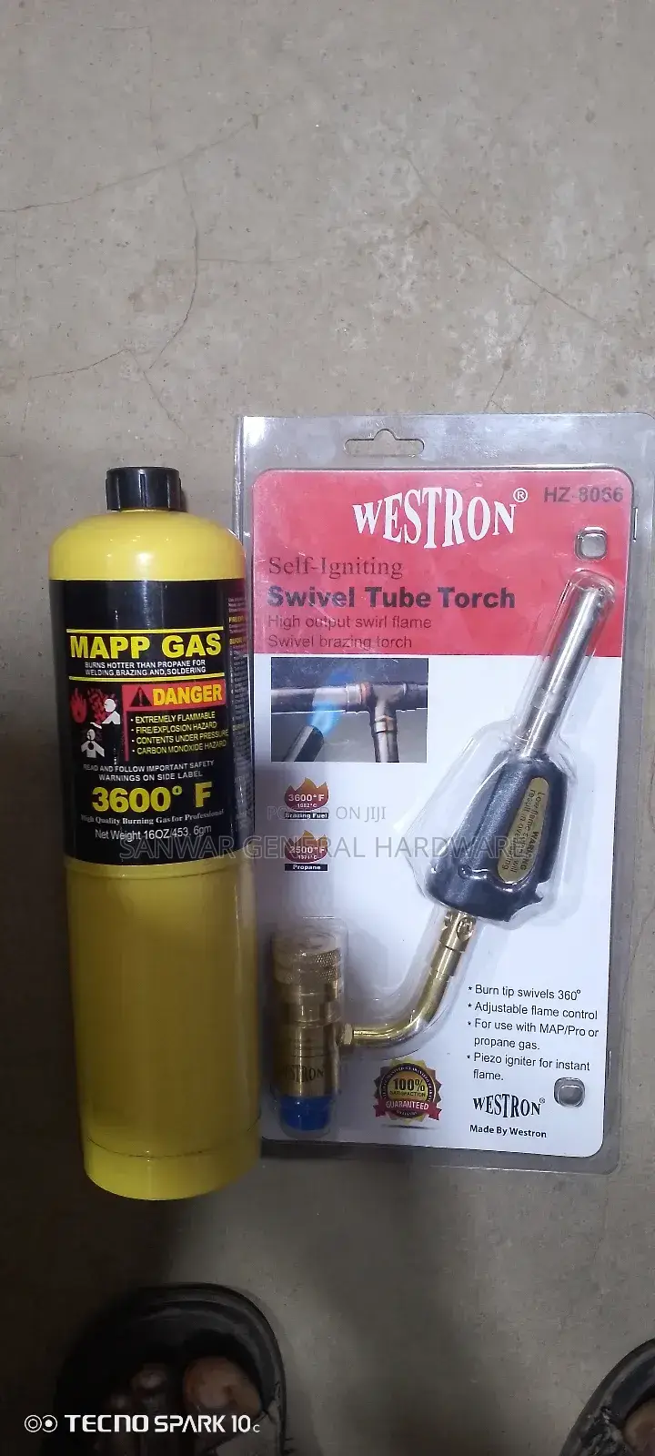 Mapp Pro and Swivel Tube Torch (Complete Set)