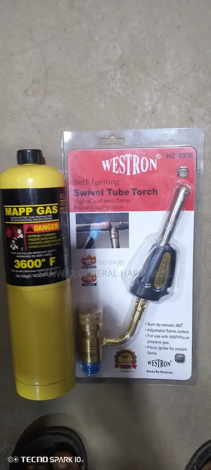 Mapp Pro and Swivel Tube Torch (Complete Set)