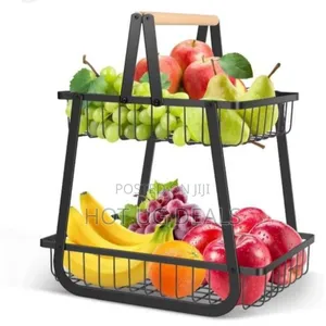 Two-tier Metal Fruit Basket