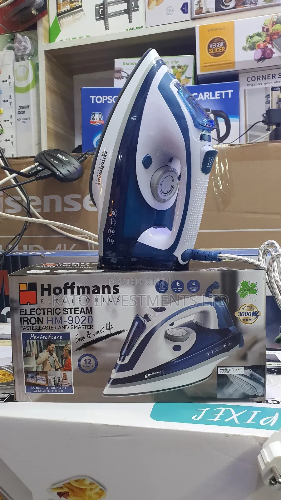 Hoffmans Steam Flat Iron Hm 9029