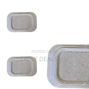 Set of 3 Decorative Rectangular Melamine Serving or Vanity Trays