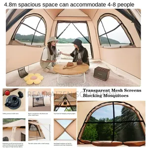 Premium All Season Waterproof Inflatable Camping Tent for 4–8 People