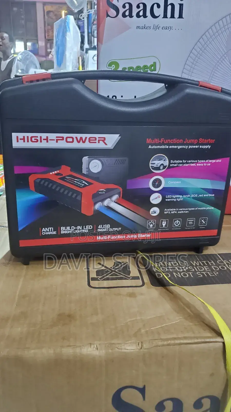 High-Power Multi-Function Jump Starter – 99,800mah With Air Compressor