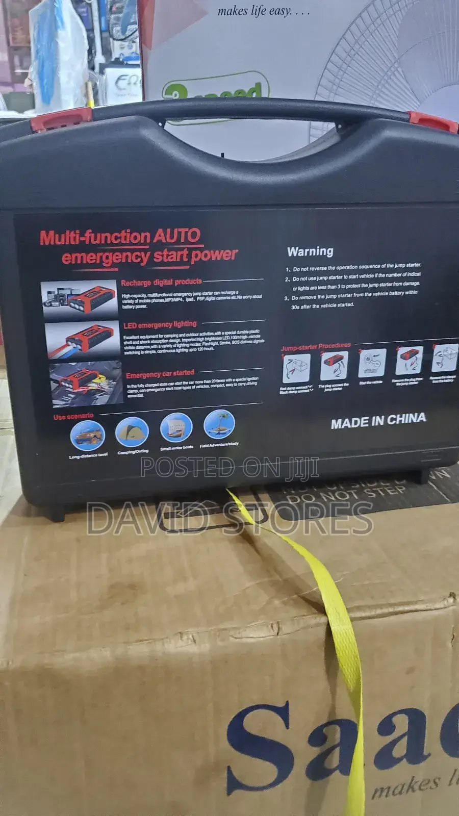 High-Power Multi-Function Jump Starter – 99,800mah With Air Compressor