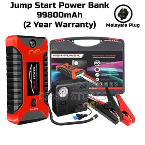 High-Power Multi-Function Jump Starter – 99,800mah With Air Compressor