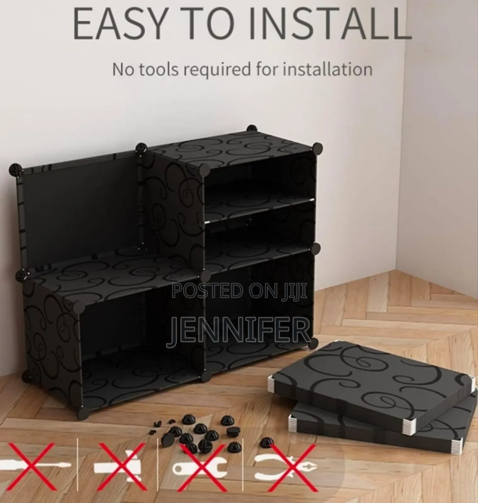 4 Tier Shoe Rack Organizer Storage Stackable