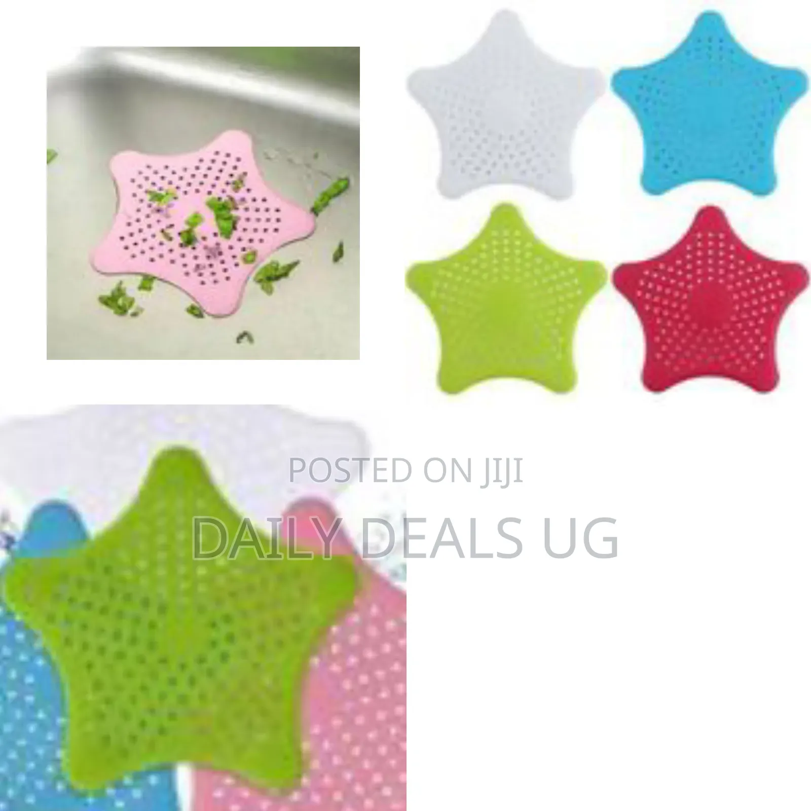 Silicone Star Shaped Sink Filter 4-Piece