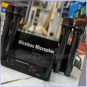 4 In Wireless Microphone With Antenna Receiver . Wireless Microphone