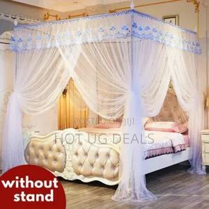 4x6 Mosquito Net Without Stands & 3 Doors Design Bed Net - Pink
