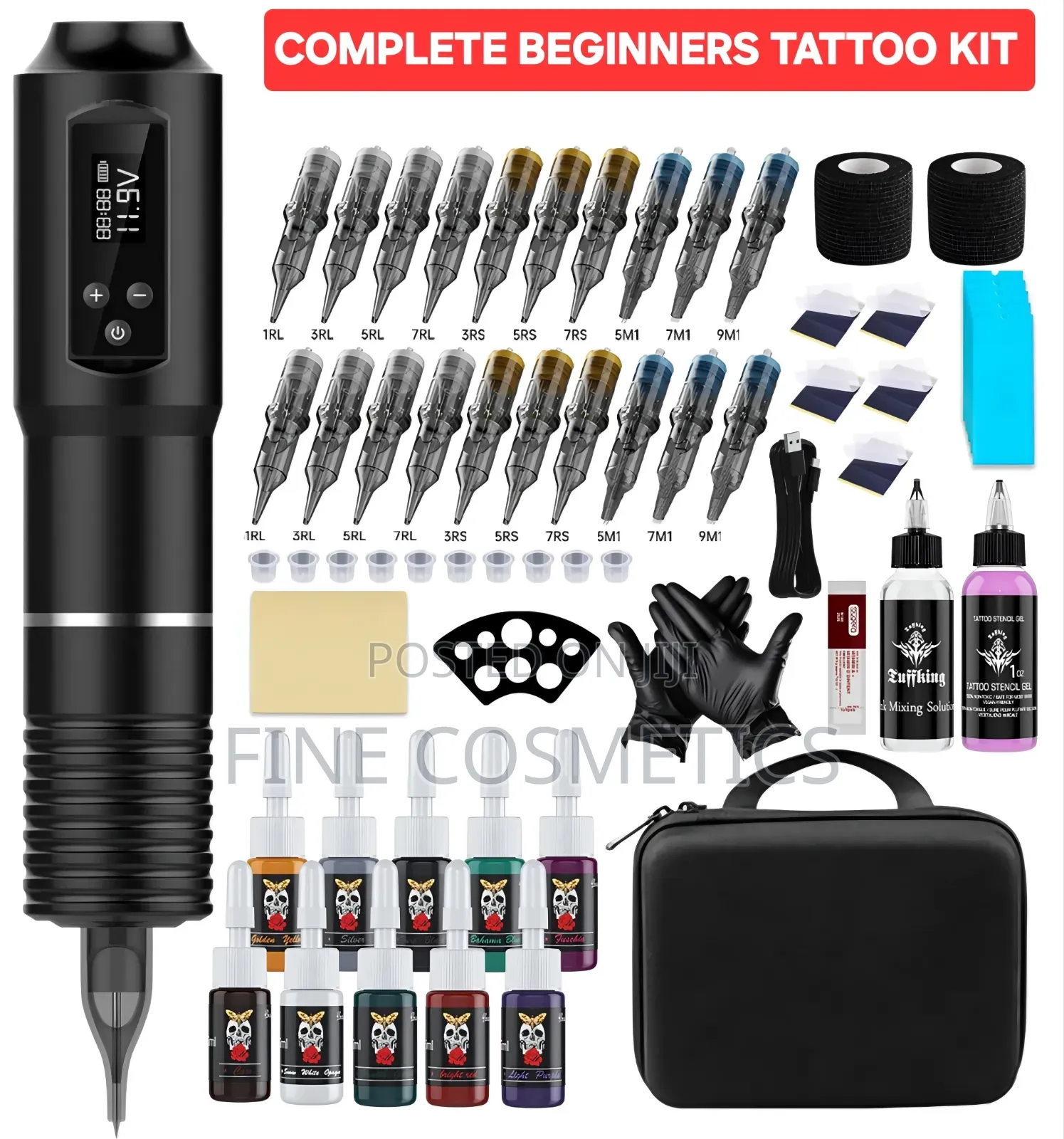Beginner's Tattoo Kit | Machine With Accessories Micro Blading Make Up