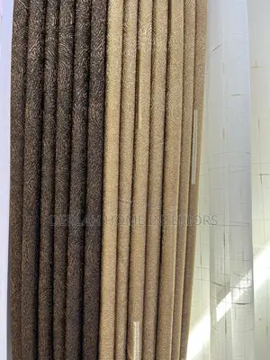 Coffee and Brown Curtain Fabrics Per Ready Meter