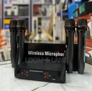 4 in Wireless Microphone With Antenna Receiver