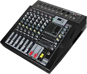 Dj Mixer 6 Channel Professional Mixer With Power Amplifier All-in-One