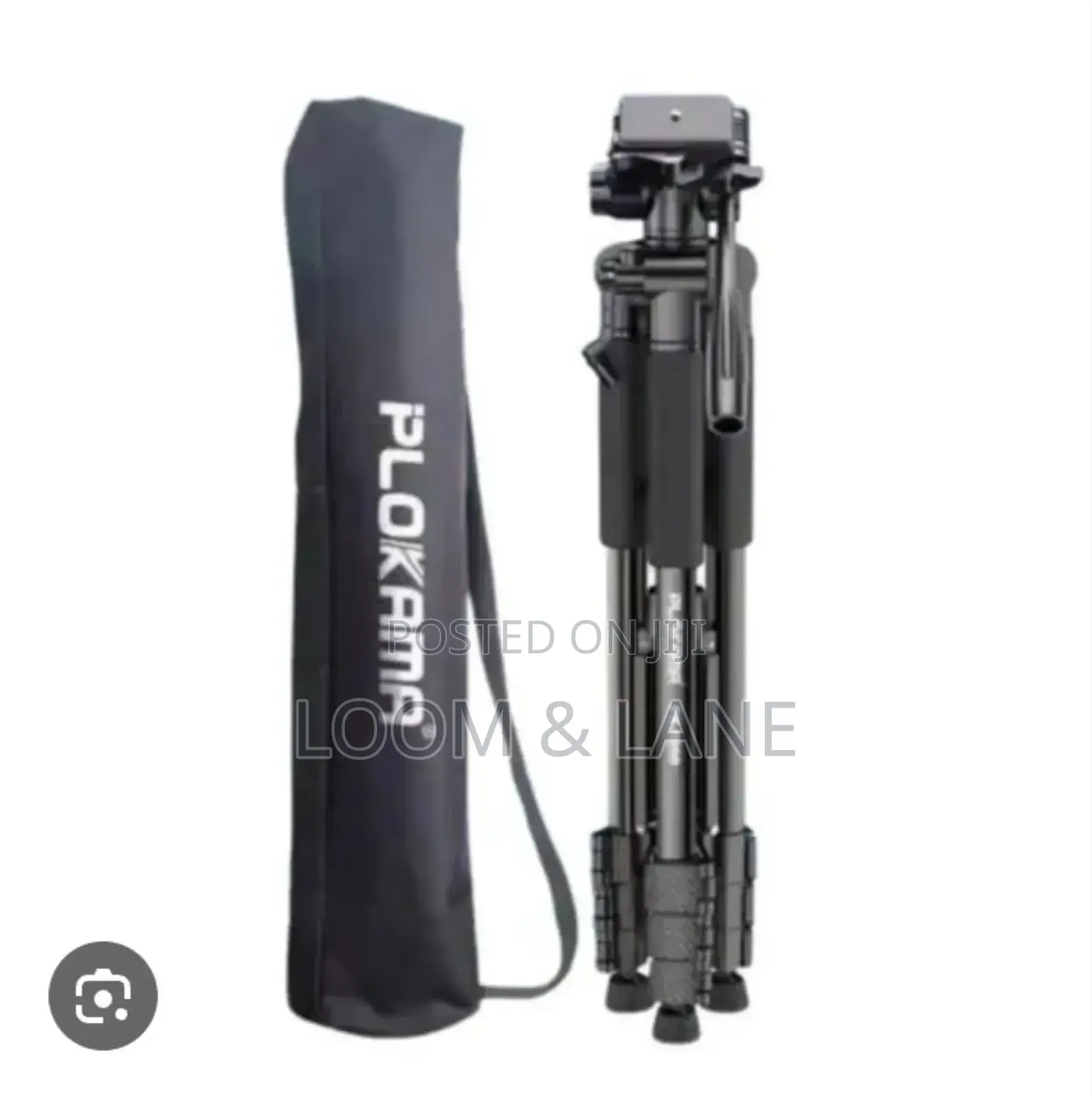 Plokama Heavy-Duty Camera Tripod With Mobile Phone Holder