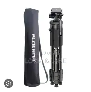 Plokama Heavy-Duty Camera Tripod With Mobile Phone Holder