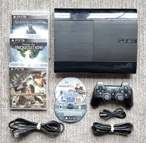  Sony Playstation 3 Ps3 Superslim1console Bundle +10games1 Controller