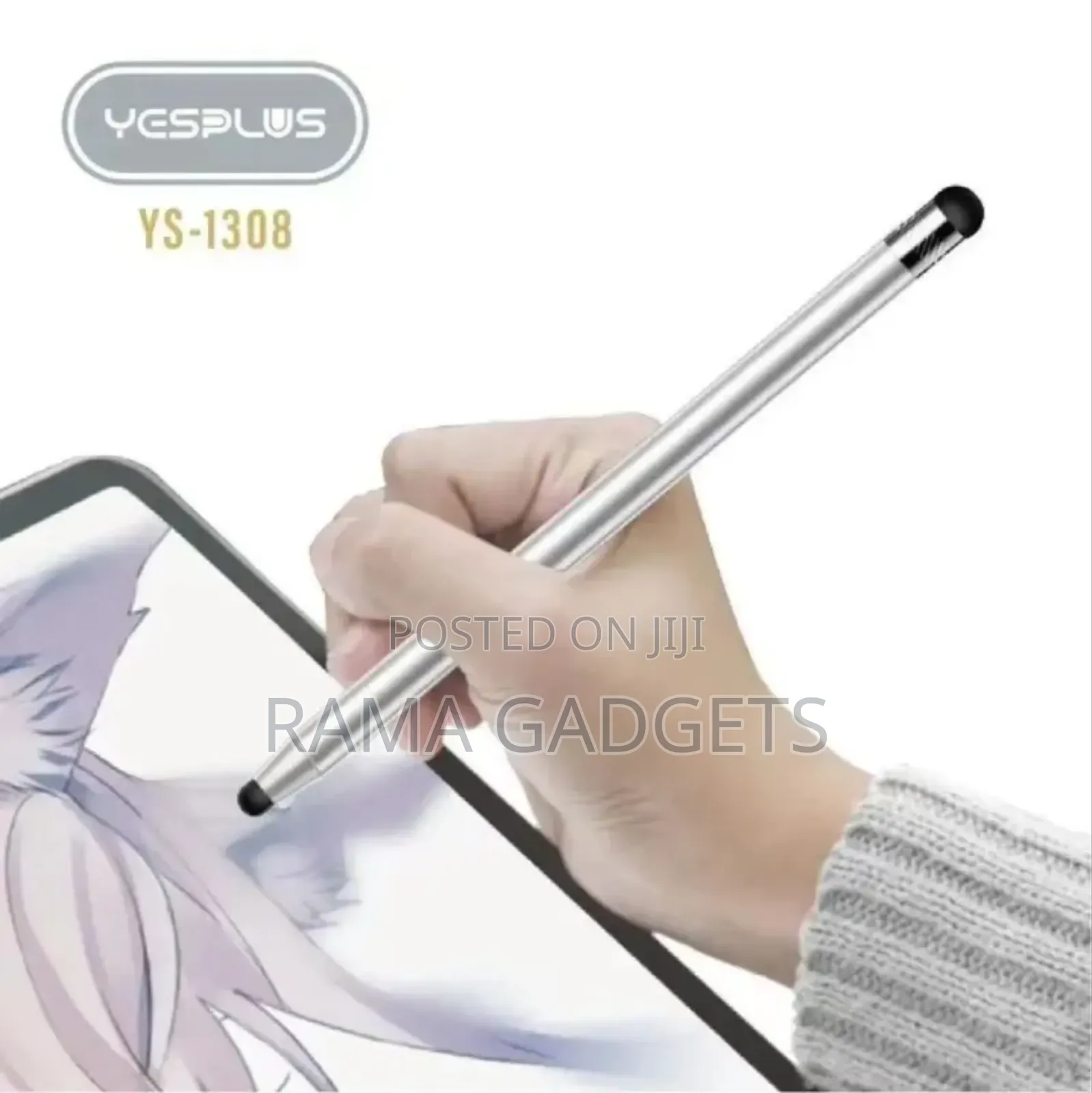Capcitive Stylus Pen / Drawing Pen Rubber Head Compatible