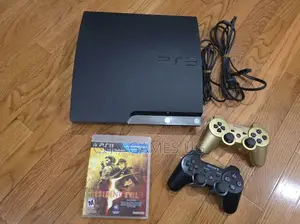 Sony Playstation 3 Ps3 Slim Console , 2 Controllers, Cables, 10 Games