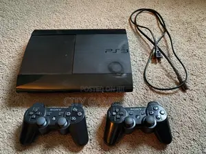 Sony Playstation 3 Super Slim 250 Gb - Black W/ 2 Controllers