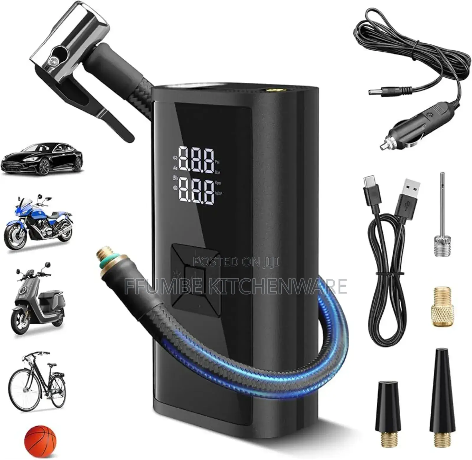 Cordless Tire Inflator and Compressor