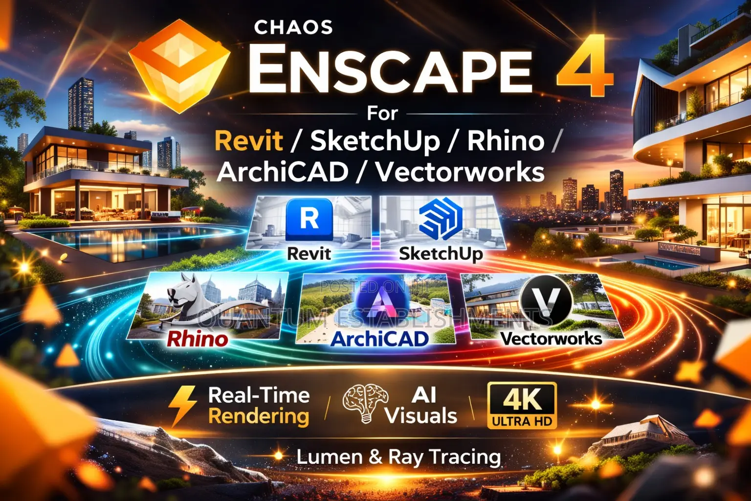 Chaos Enscape 4 | 3d Real-Time Rendering Plug-In