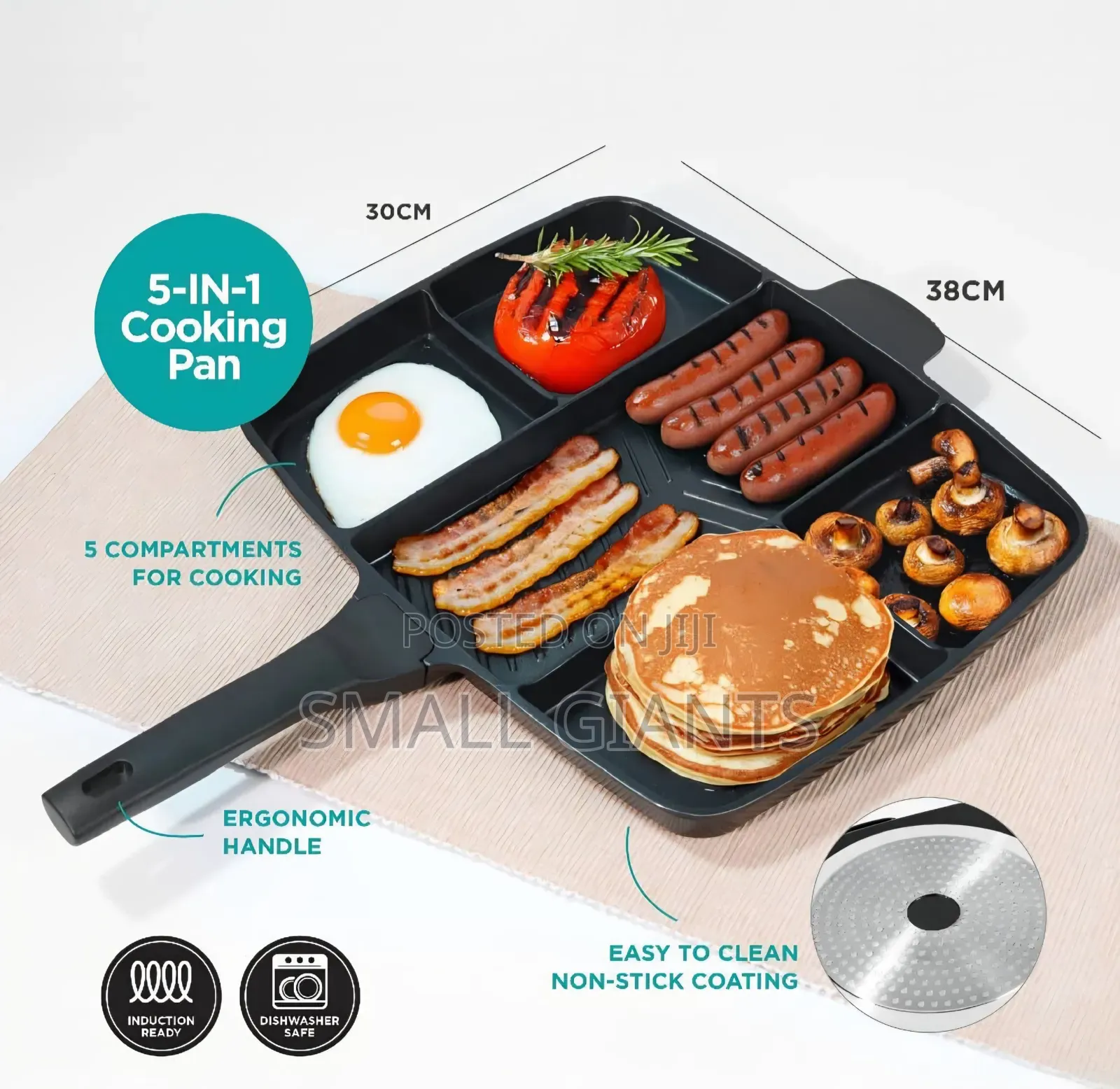 5 Compartment Breakfast Frying Pan