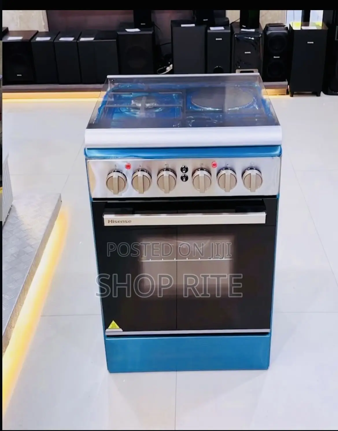 Hisense 50/50 Cm 3 Gas 1 Electric Standing Cooker