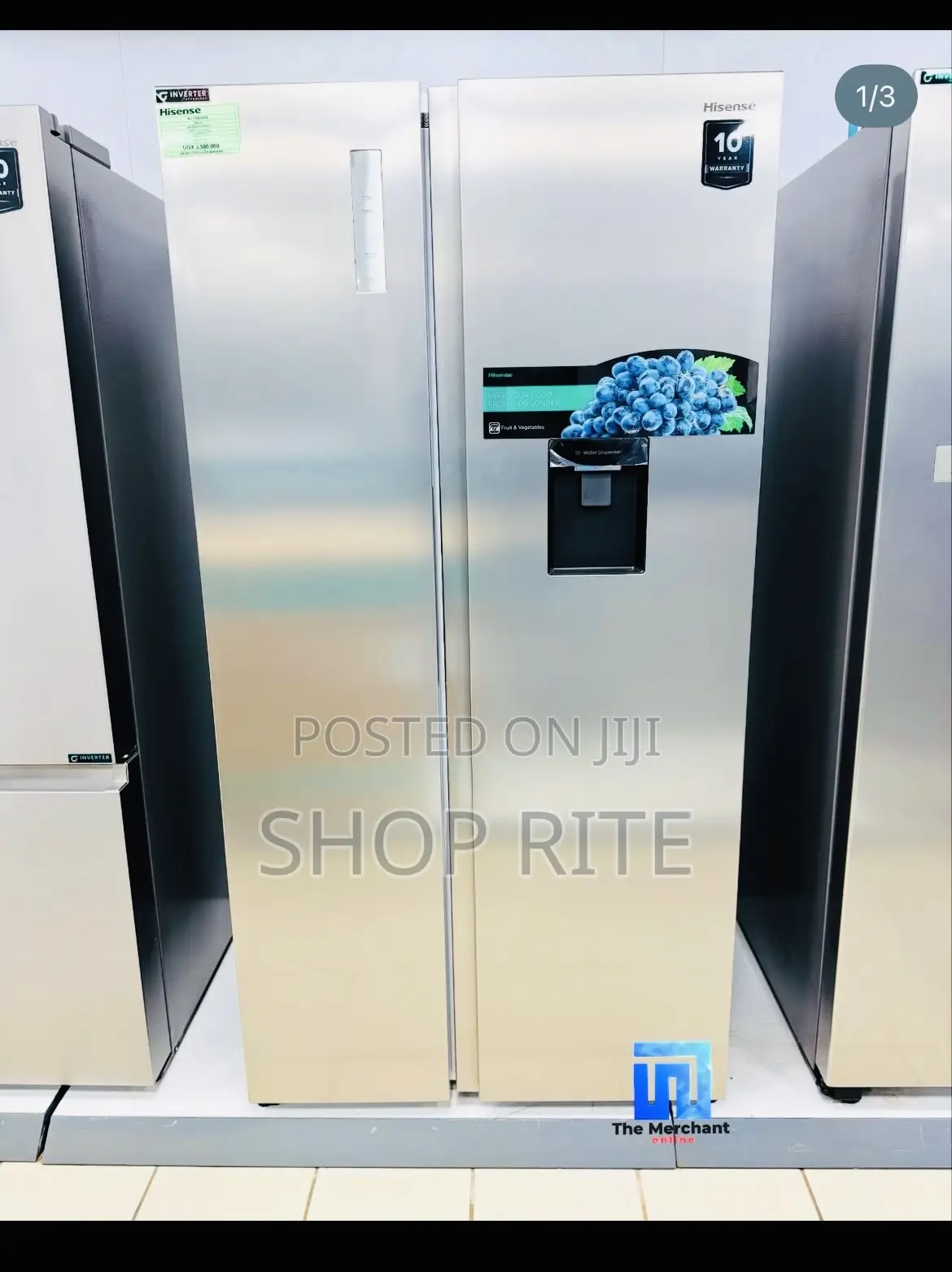 Hisense 750 Liters Side by Side Orginal Refrigerator