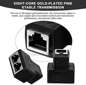 Rj45 Ethernet Splitter Connectors 1 to 2 Splitter Connectors