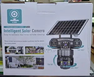 V380 Smart Solar Camera With 4 Lenses