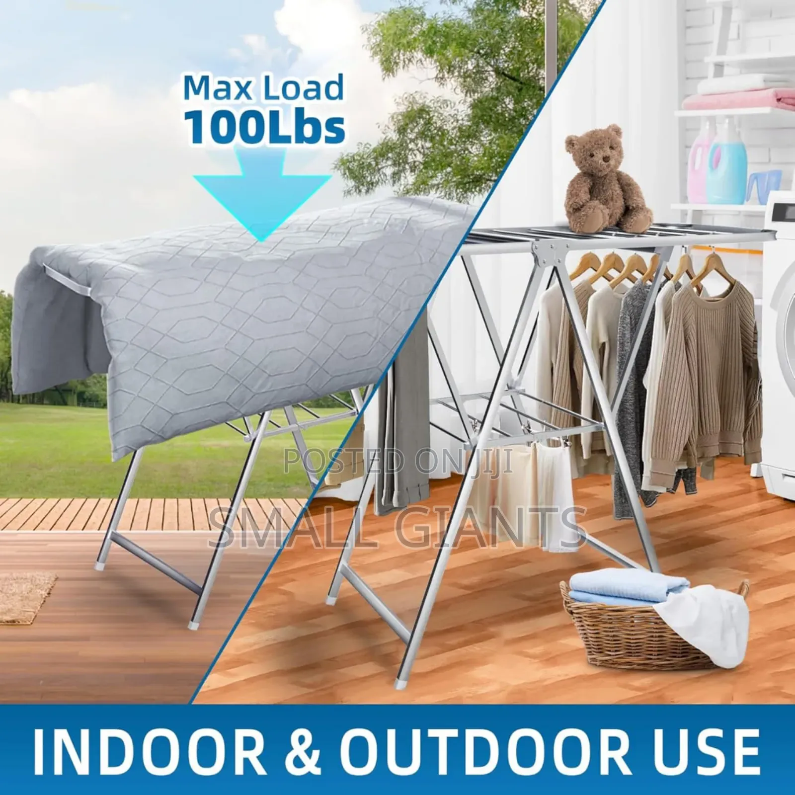Foldable Stainless Steel Laundry Drying Rack