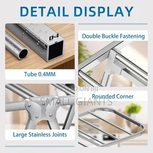 Foldable Stainless Steel Laundry Drying Rack