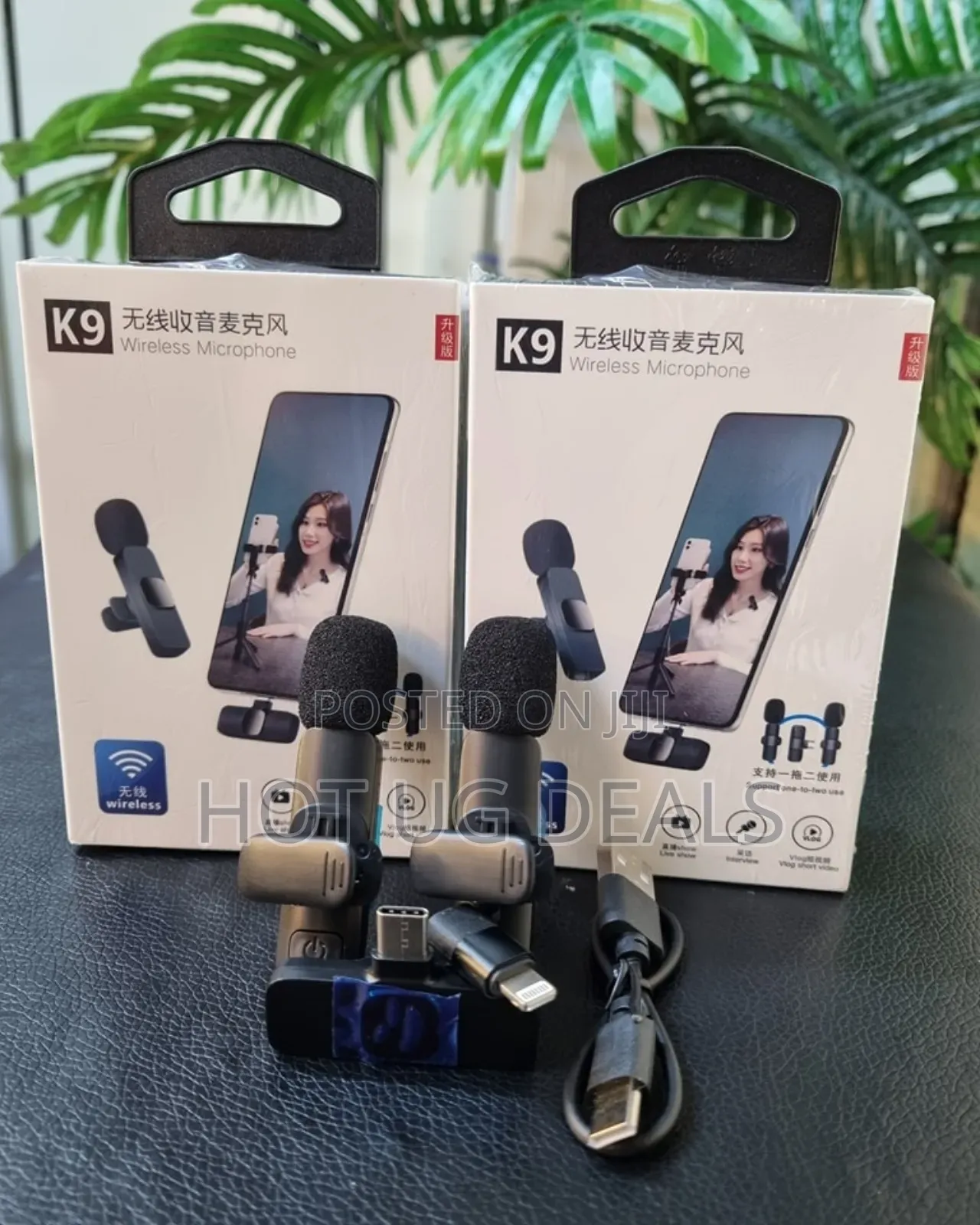 Double Wireless Lapel Microphone Tie Mic Type-c Phones Android