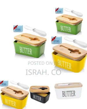 Porcelain Sealing Butter Dish Sealing With Lid and Knife (500ml),