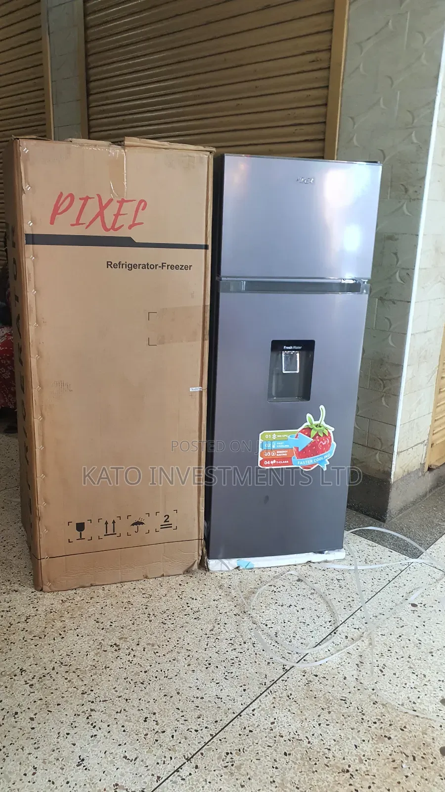 270litrs Pixel Double Door With Dispenser Fridge