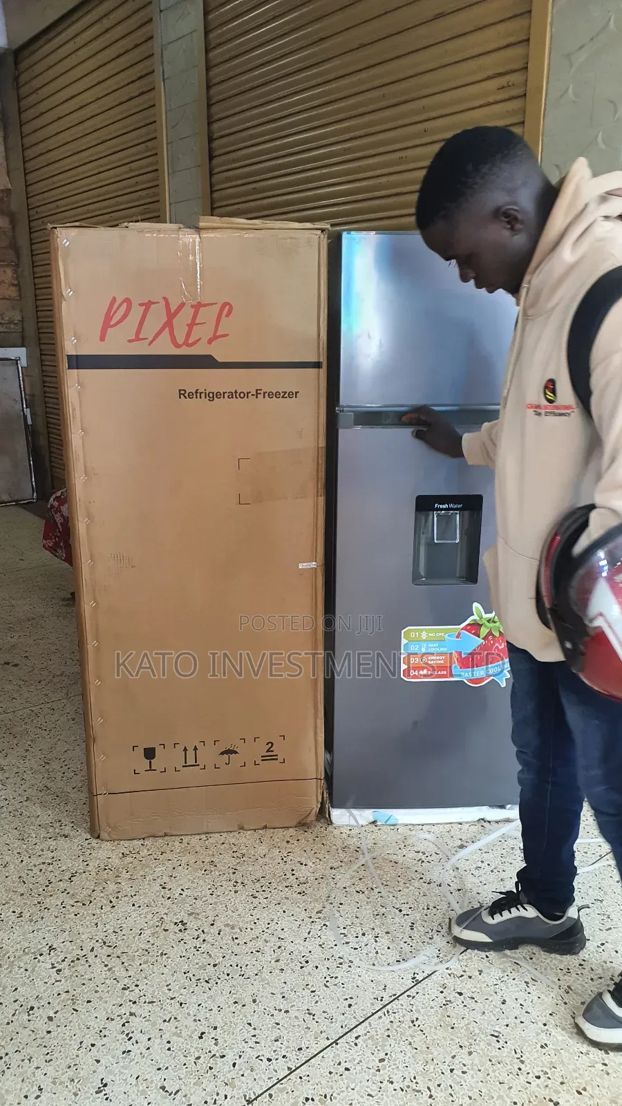 270litrs Pixel Double Door With Dispenser Fridge