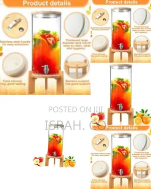 2.9 Gallon Beverage Dispenser 11 L Glass Drink Dispenser.