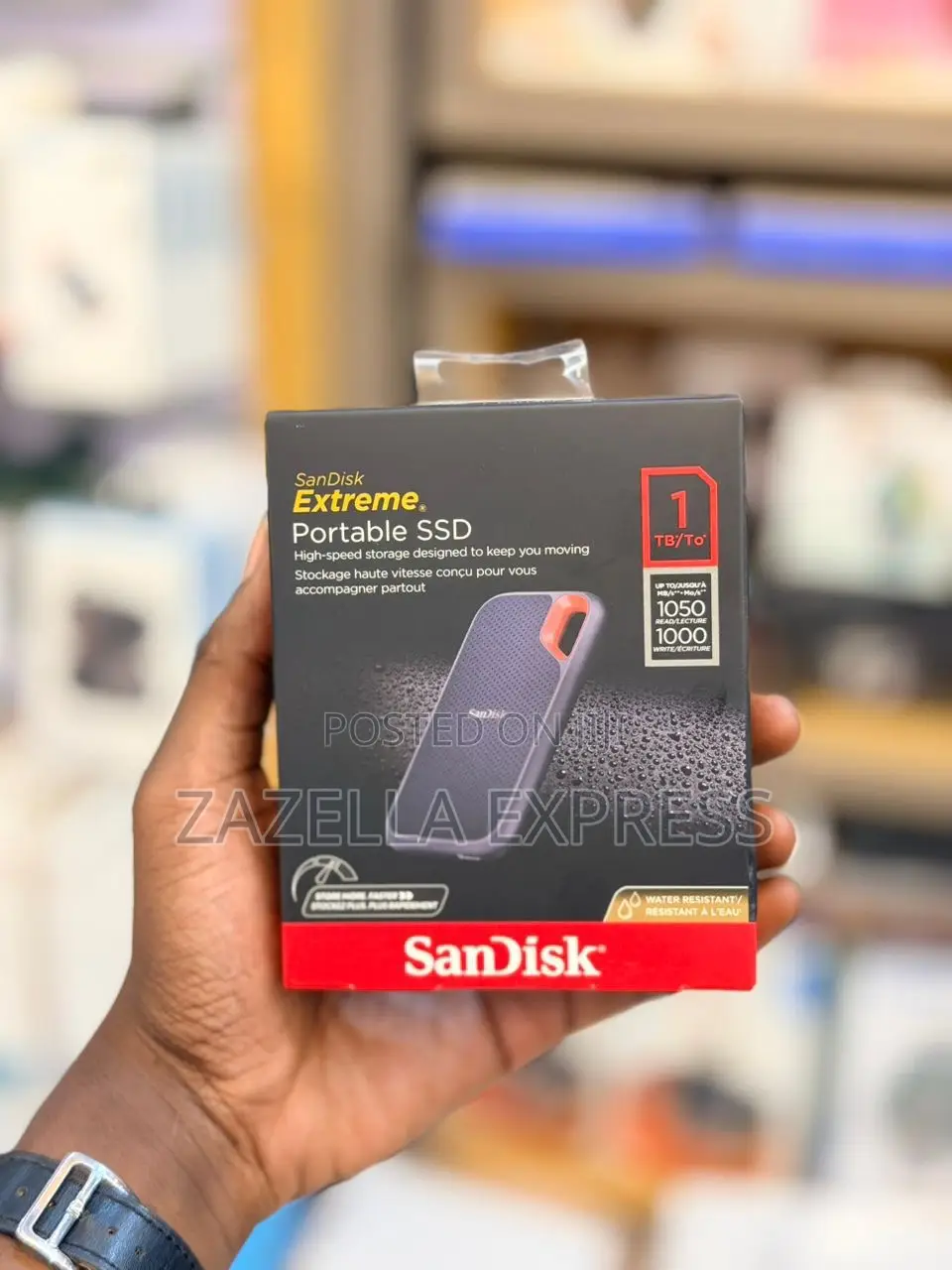 Sandisk 1tb Extreme Portable SSD Upto 1050mb/S
