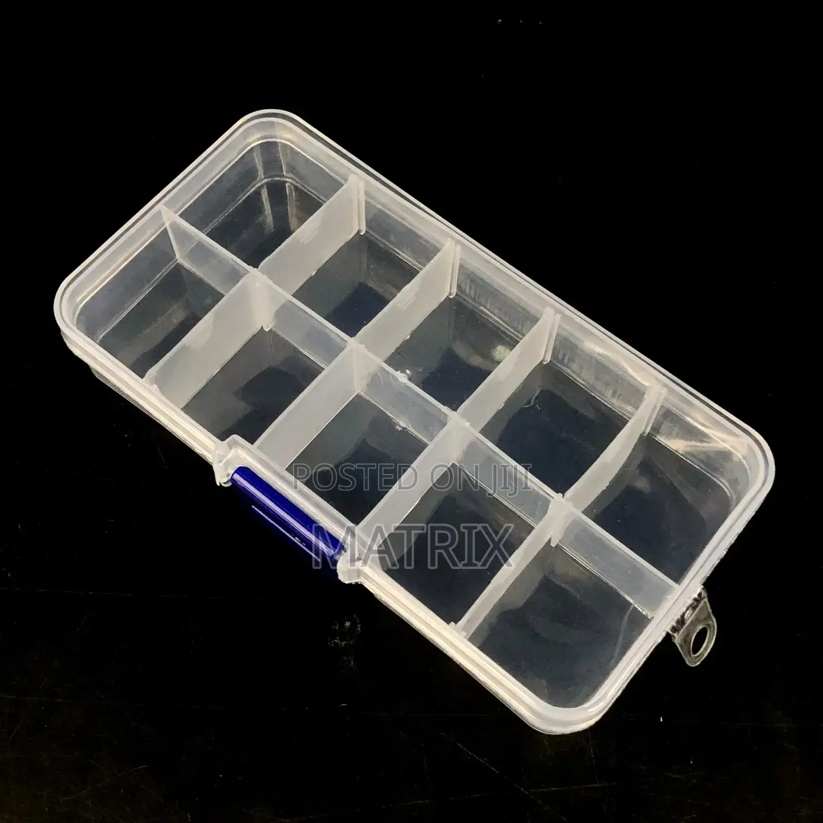 1 To 10 Compartment Plastic Storage Box Transparent
