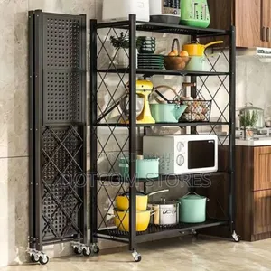 5-tier Foldable Metal Storage Rack