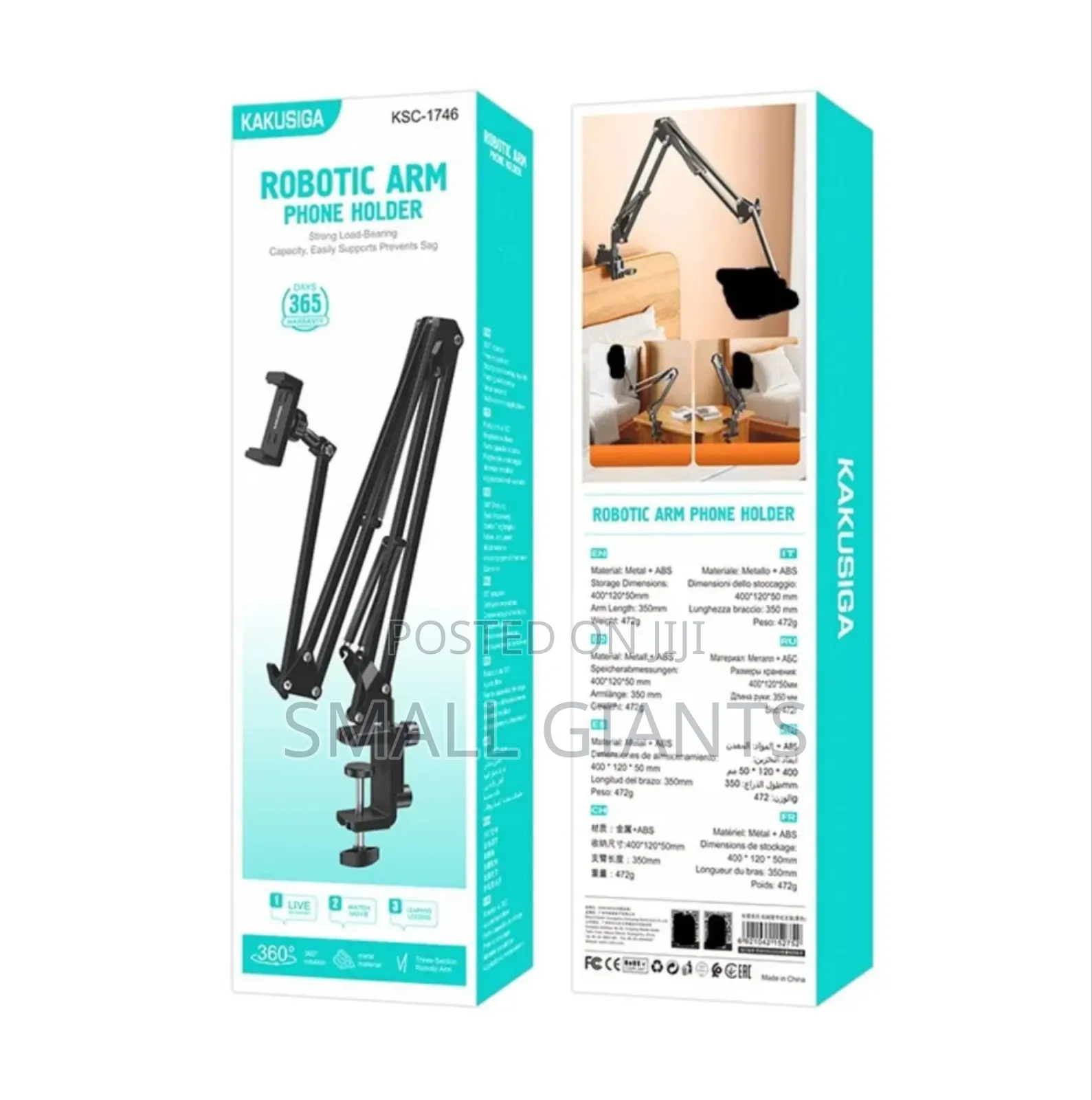 Robotic Arm Phone Holder Clamp
