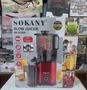 Sokany Slow Juicer Sk 01009 - Red & Black