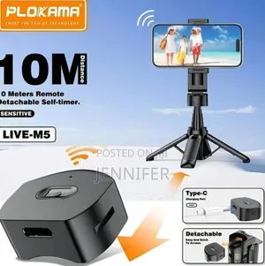Plokama Live-M5 3-in-1 Handle Tripod Selfie Stick.
