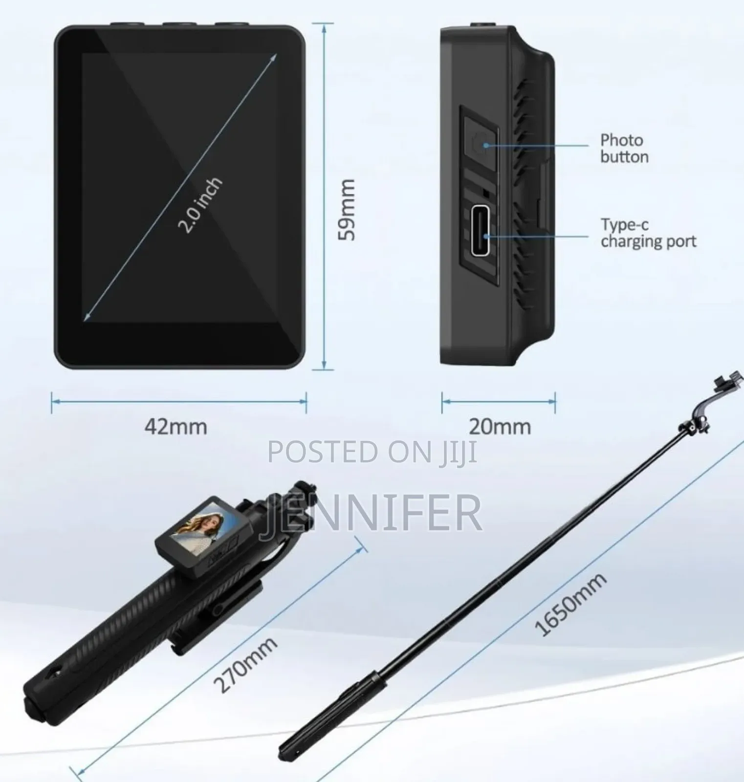 Wireless Screen Mirroring Selfie Stick Tripod