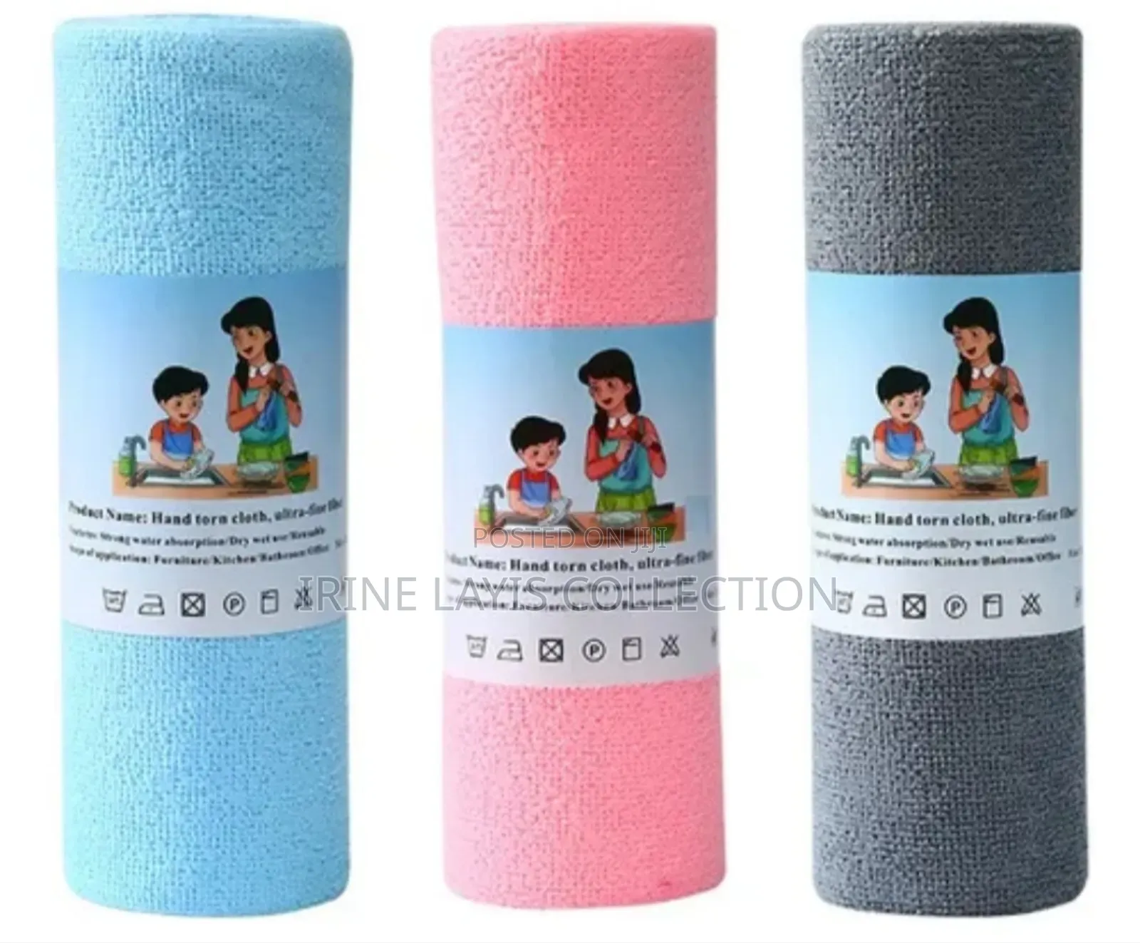 Item Is a Microfiber Cleaning Cloth Rol